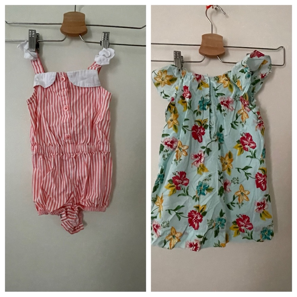 2 pieces GAP and Gymboree. Dress and romper.
